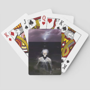 Ghost bij Zee - olieverfschilderij Pokerkaarten