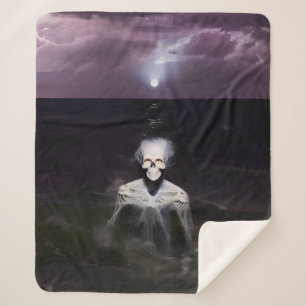 Ghost bij Zee - olieverfschilderij Sherpa Deken