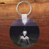 Ghost bij Zee - olieverfschilderij Sleutelhanger (Achterkant)