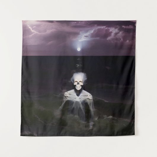 Ghost bij Zee - olieverfschilderij Wandkleed (Voorkant)