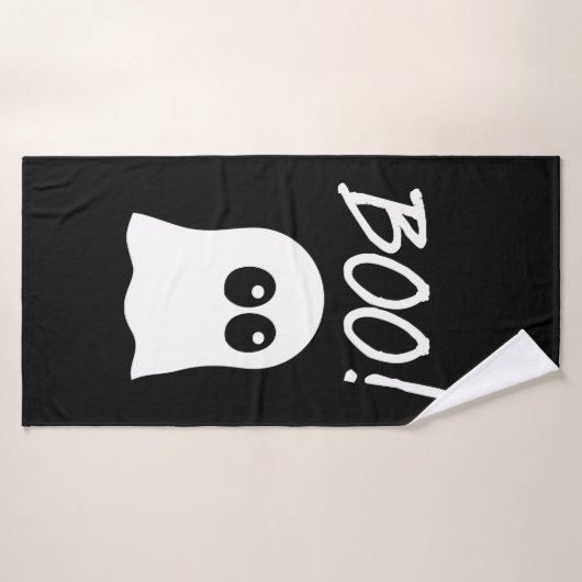 Ghost Boo, cute ghost design (Serviette de bain)