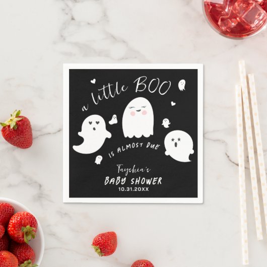 Ghost Boo Gender Neutraal Halloween Baby shower Servet (Insitu)