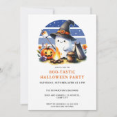 Ghost Boo-Tastic Camping Halloween Party Kaart (Voorkant)