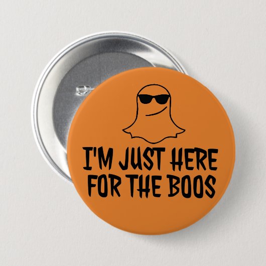 Ghost & Boos Large, 3-inch Round Button (Voorkant /achterkant)