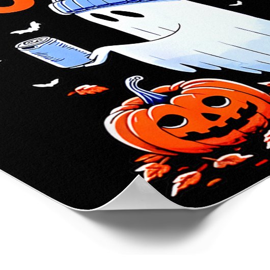 Ghost Boosch Beer Halloween Poster (Hoek)