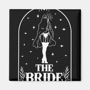 Ghost Bride Coven Gothic Halloween Wedding Bachelo Magneet