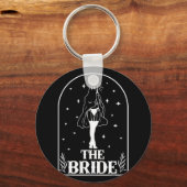 Ghost Bride Coven Gothic Halloween Wedding Bachelo Sleutelhanger (Voorkant)