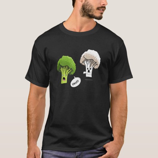 Ghost Brocolli Cauliflower Vegetable Vegetarian T-shirt (Voorkant)