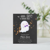 Ghost Budget Halloween Baby shower Uitnodiging (Staand voorkant)