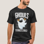 Ghost Camping Halloween Ghouls Have SMore Fun Cost T-shirt (Voorkant)