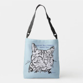 Ghost Cat Bag Crossbody Tas (Achterkant)
