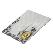 Ghost, Cat, Bat en Pumpkin, Happy Halloween! Notitieblok (Schuin)