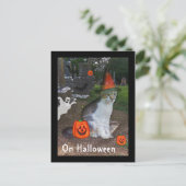 Ghost Cat Briefkaart (Staand voorkant)