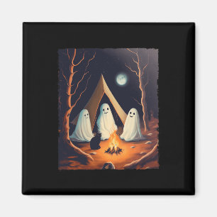 Ghost Cat Camper Camping Lover Gotische Zaal Magneet