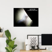 Ghost Cat kijkt naar je Poster (Thuiskantoor)