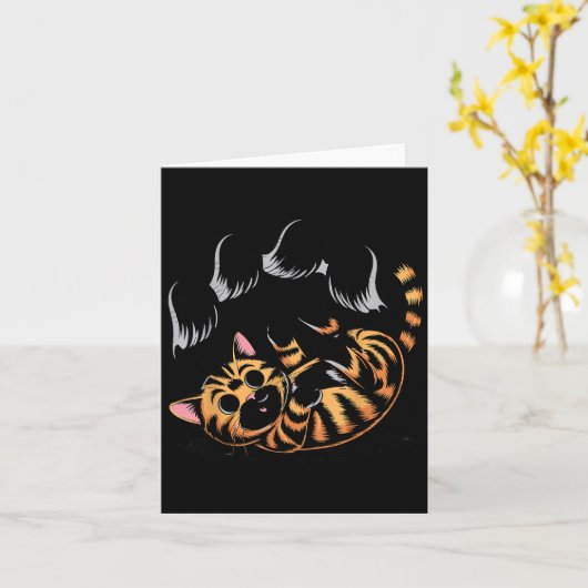 Ghost Cat Meme Funny Halloween Soky Kitty Kaart (Gele Bloem)