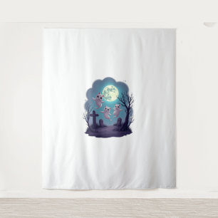 Ghost Cat Parade Wandkleed
