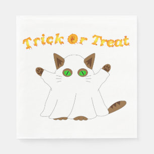Ghost Cat Trick or treat Servet