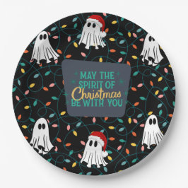 Ghost Christmas Design Papieren Bordje