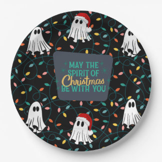Ghost Christmas Design Papieren Bordje