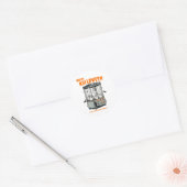 Ghost Claw Spel Happy Halloween Ronde Sticker (Envelop)