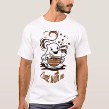 Ghost Coffee Uitnodigings T-Shirt – “Kom Met Mij”