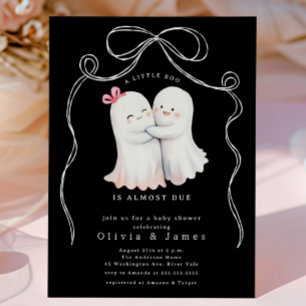Ghost Couple Baby shower Invitation Kaart