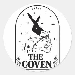 Ghost Coven Bride Squad Gothic Wedding Bachelorett Ronde Sticker