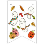 Ghost Cute Halloween Party Vlaggetjes (Tweede vlag)