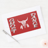 Ghost Dance rechthoekige sticker (Envelop)