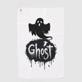 Ghost – Dark Horror Dripping Text Art Golfhanddoek