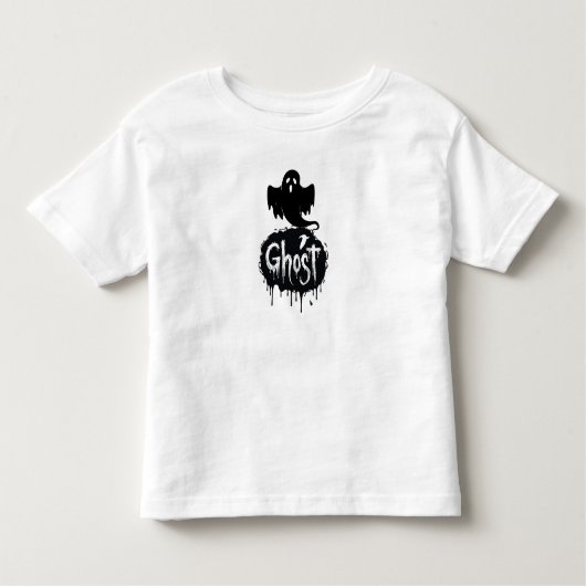 Ghost – Dark Horror Dripping Text Art Kinder Shirts (Voorkant)