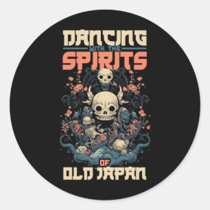 Ghost Demon danst met de geest van het oude Japan Ronde Sticker