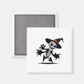 Ghost Devil voor Halloween Sticker Magneet (Voorkant / Achterkant)