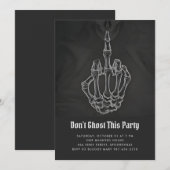 Ghost deze party Halloween uitnodiging niet (Voorkant / Achterkant)