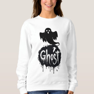 Ghost – Donkere Horror Druppelende Tekst Kunst Trui