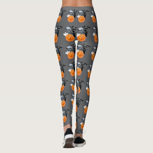 Ghost Drift: All-over Halloween Leggings (Achterkant)