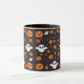 "Ghost Éffrayant et Mug d'Halloween Citrouille" (Centre)