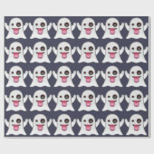 Ghost emoji cadeaupapier (Vlak)