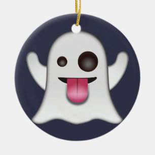 Ghost emoji keramisch ornament