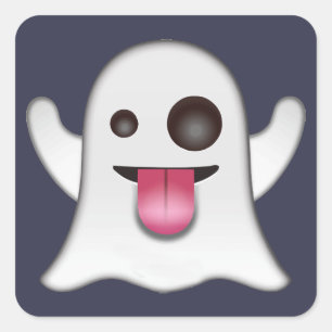 Ghost emoji vierkante sticker