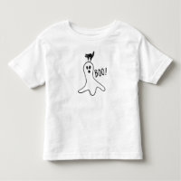 Ghost en Black Cat Halloween Cute