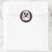 Ghost en colère - Stickers Halloween rose (Sac)