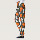 Ghost- en pompoenpatroon leggings (Links)