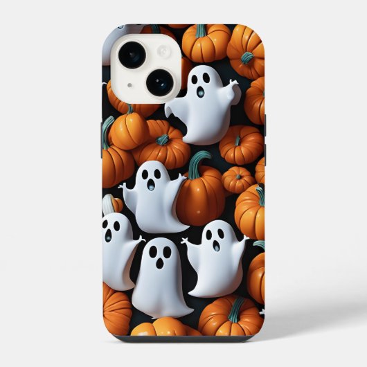 Ghost en Pumpkin iPhone Hoesje (Achterkant)