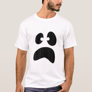 Ghost Face Simple Cute Halloween-kostuum T-shirt