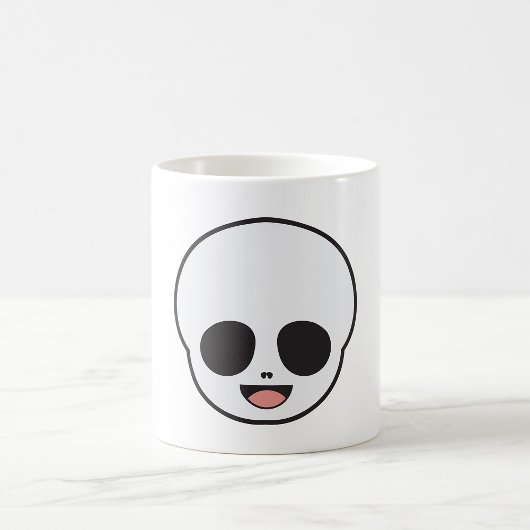 Ghost Face Skeleton Chibi Pastel Goth Halloween Koffiemok