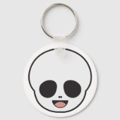 Ghost Face Skeleton Chibi Pastel Goth Halloween Sleutelhanger (Achterkant)