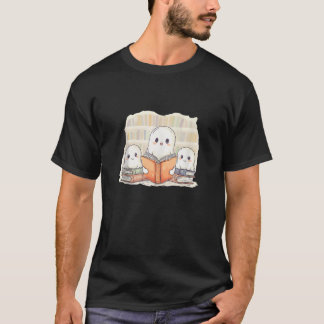Ghost Family Het lezen van een boek Bookworm Schat T-shirt