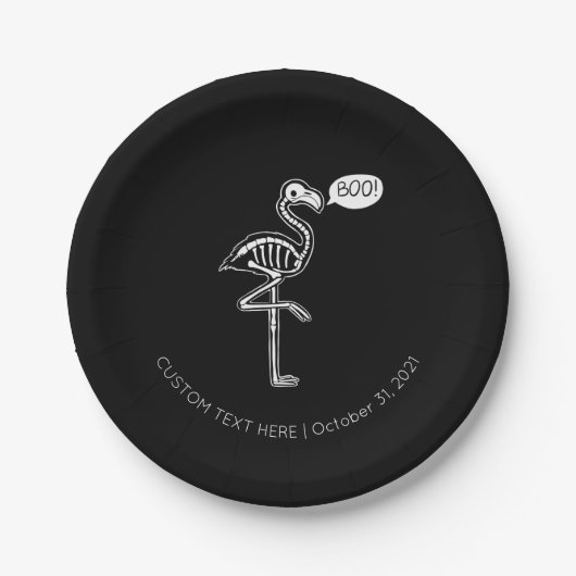 Ghost Flamingo Papieren Bordje (Voorkant)